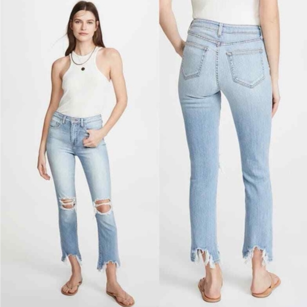 L’Agence High Line High Rise Skinny Destroyed in Classic Brasie Size 26